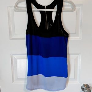 Express black and blue racerback tank - S